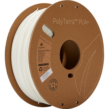 (UDGÅR) - Polymaker - PolyTerra PLA+ - White - 1.75mm - 1kg