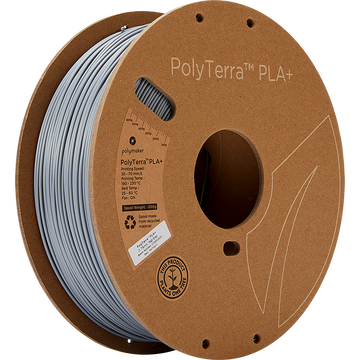 (UDGÅR) - Polymaker - PolyTerra PLA+ - Grey - 1.75mm - 1kg