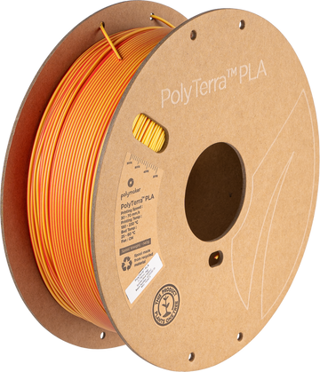 (UDGÅR) - Polymaker - PolyTerra PLA Dual - Sunrise (Red-Yellow) - 1.75mm - 1kg