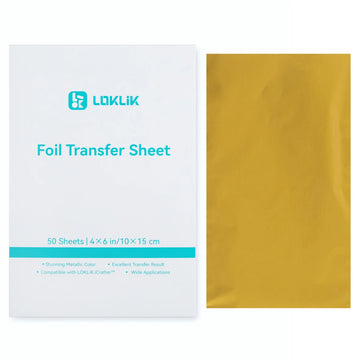 LOKLiK - Foil Transfer Sheets til Sublimation m.m. - Gold - 50 Pack