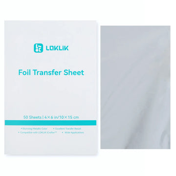 LOKLiK - Foil Transfer Sheets til Sublimation m.m. - Silver - 50 Pack