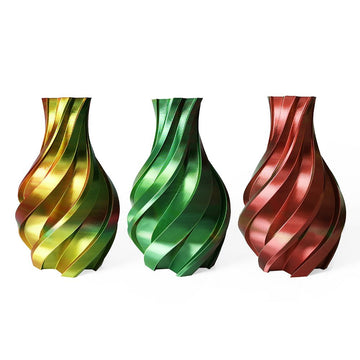 3DE Premium - Tricolor - Silky PLA - Gold, Green and Red - 1.75mm