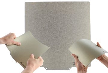 Double Sided SpiderPowder- and Smooth PEI SpringSteel System - 305x305mm - Ex Trident