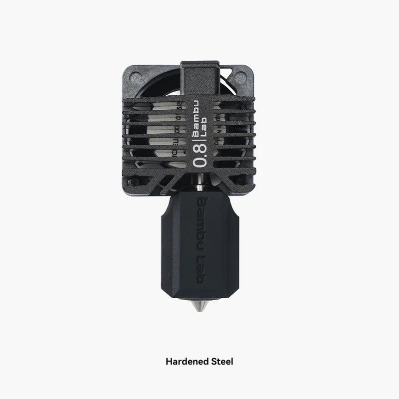 Bambu Lab - Complete Hotend Assembly - Hardened Steel Nozzle - P1 Series (Pick a Size)