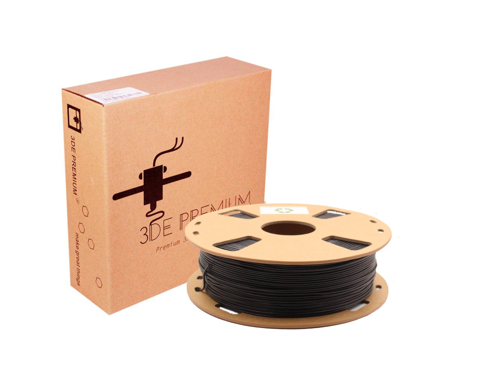 <tc>Solides Schwarz – 3DE Premium PETG – 1,75 mm</tc>