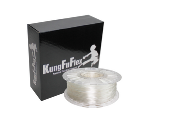 KungFuFlex - Antibacterial TPU - 98A - Silver Gray - 1.75mm - 1kg