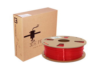 <tc>Transparentes Rot – 3DE Premium PLA – 1,75 mm</tc>