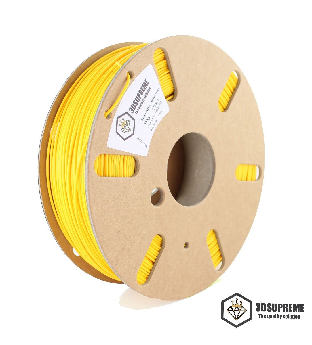 3DSUPREME - PLA PRO - Sunflower Yellow - 1.75mm - 1kg