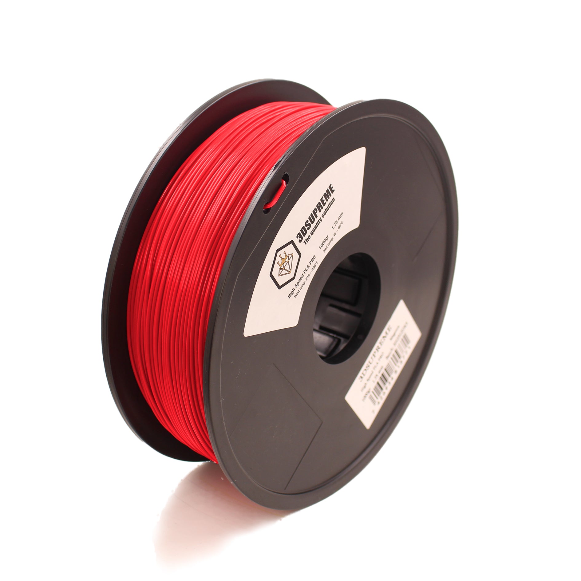 3DSUPREME - High Speed PLA PRO - Fire Red - 1.75mm - 1kg