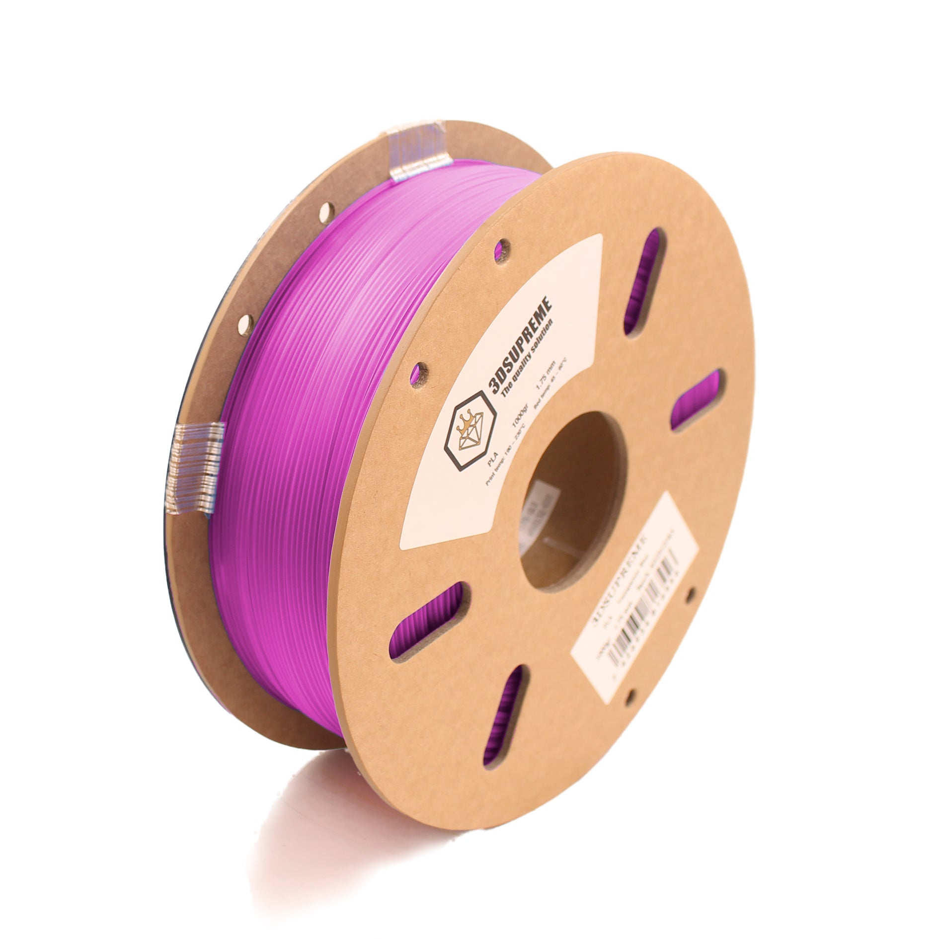 3DSUPREME - PLA - Transparent Purple - 1.75mm - 1kg