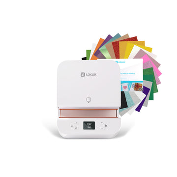 LOKLiK - Auto Tumbler Heat Press + Heat Transfer Vinyl Material Bundle - A4