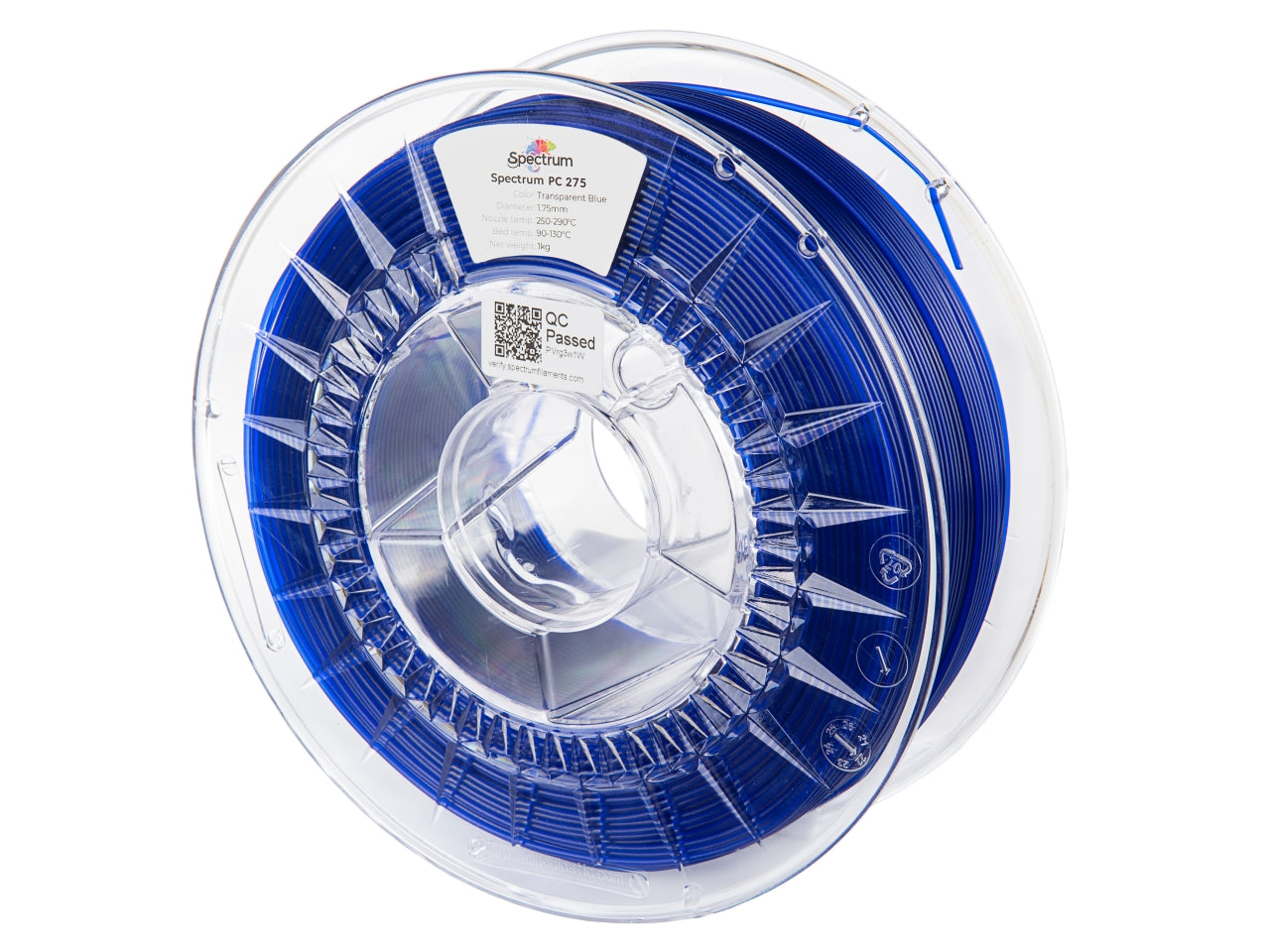Spectrum - PC 275 - Transparent Blue - 1.75mm - 1kg