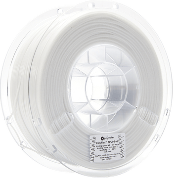 Polymaker PolyFlex - TPU 95A High Speed - White - 1.75mm - 1kg