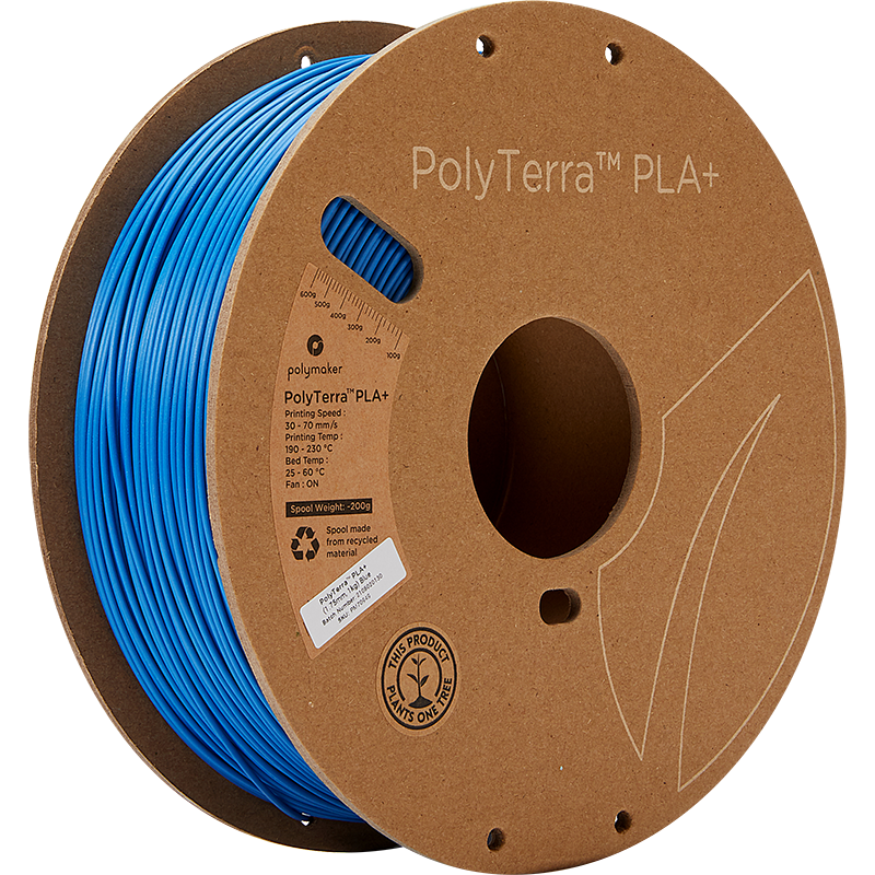 Polymaker - PolyTerra PLA+ - Blue - 1.75mm - 1kg