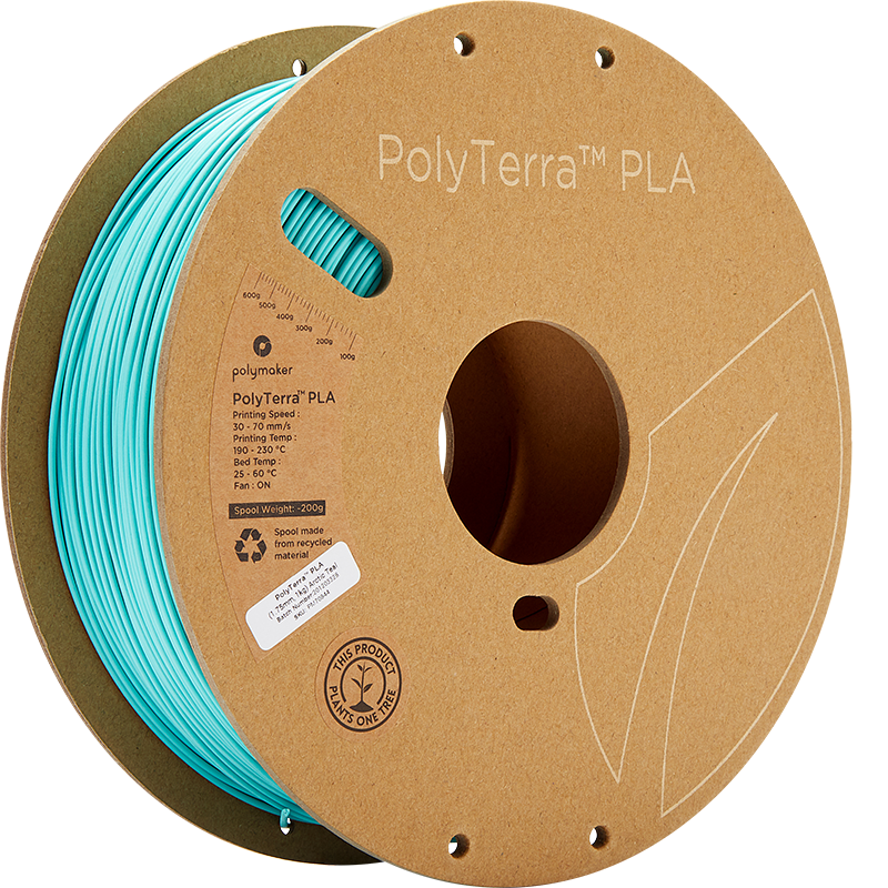 Polymaker - PolyTerra PLA - Arctic Teal - 1.75mm - 1kg