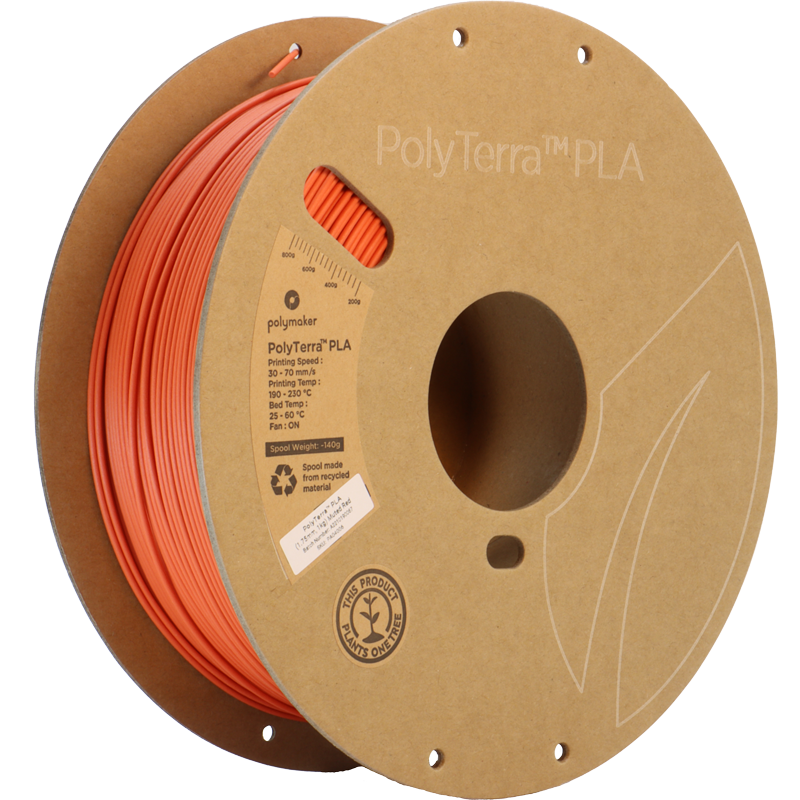 (UDGÅR) - Polymaker - PolyTerra PLA - Muted Red - 1.75mm - 1kg