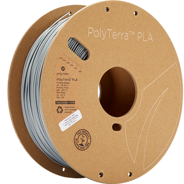 Polymaker - PolyTerra PLA - Fossil Grey - 1.75mm - 1kg