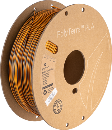(UDGÅR) - Polymaker - PolyTerra PLA Dual - Shadow Orange (Orange-Black) - 1.75mm - 1kg