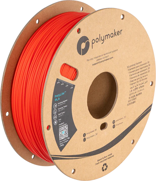 Polymaker Polylite PLA - Red - 1.75mm - 1kg