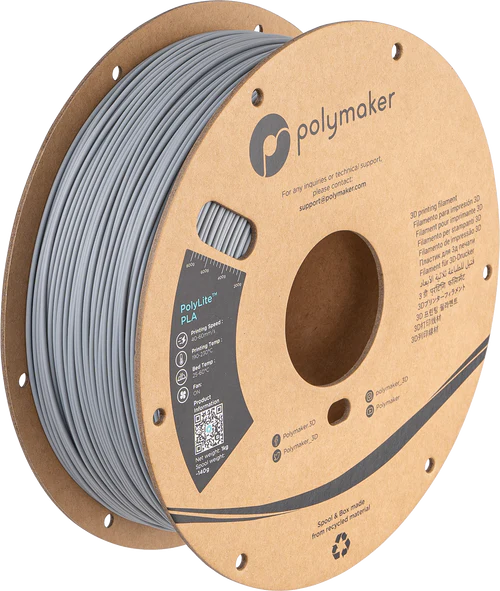 Polymaker Polylite PLA - Grey - 1.75mm - 1kg