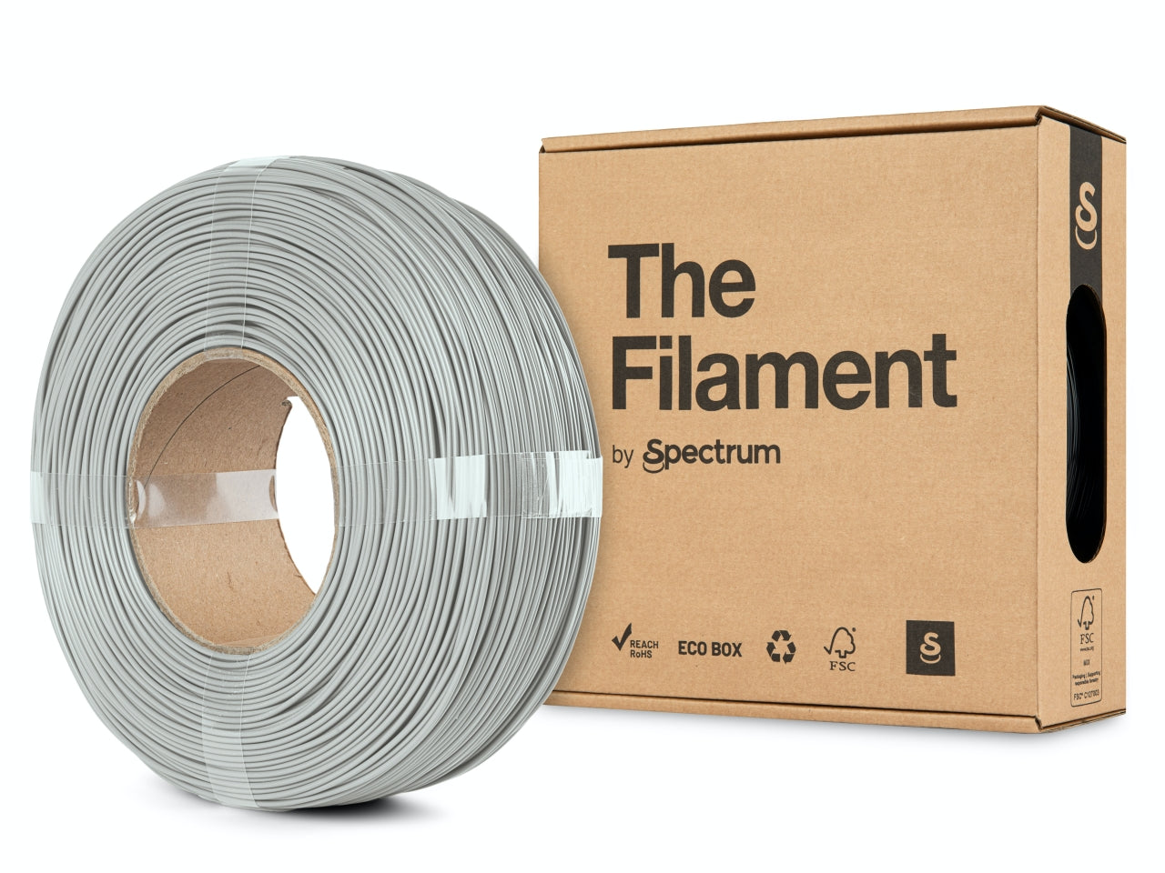 The Filament - PLA - Silver Aluminium - 1.75mm - 1kg - Refill