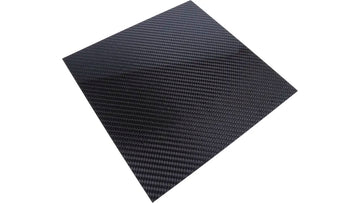 Spider - Real Carbon Fiber Coated Spring SteelSheet - 235x235mm