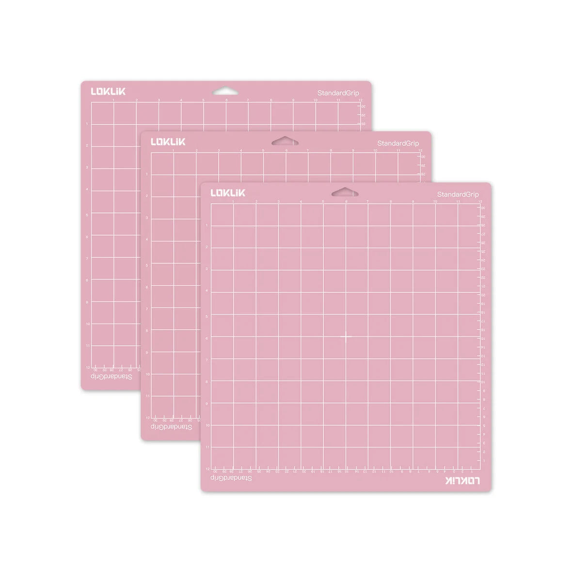 LOKLIK - Cutting Mat - Fabric Grip - Pink - 3-pack