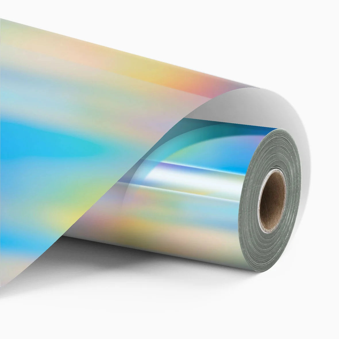 LOKLIK - Permanent Adhesive Vinyl - 30.5 x 90cm - Holographic Iridescent Silver