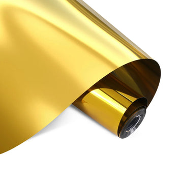 LOKLIK - Permanent Adhesive Vinyl - Mirror Metallic - Gold - 30.5cm x 1.80m