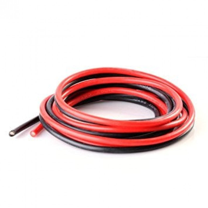 12AWG - Silicone Wire - 2pin - Black-Red - 1m