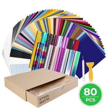 xTool - Self-Adhesive Vinyl Mixed Pacage (80pcs)