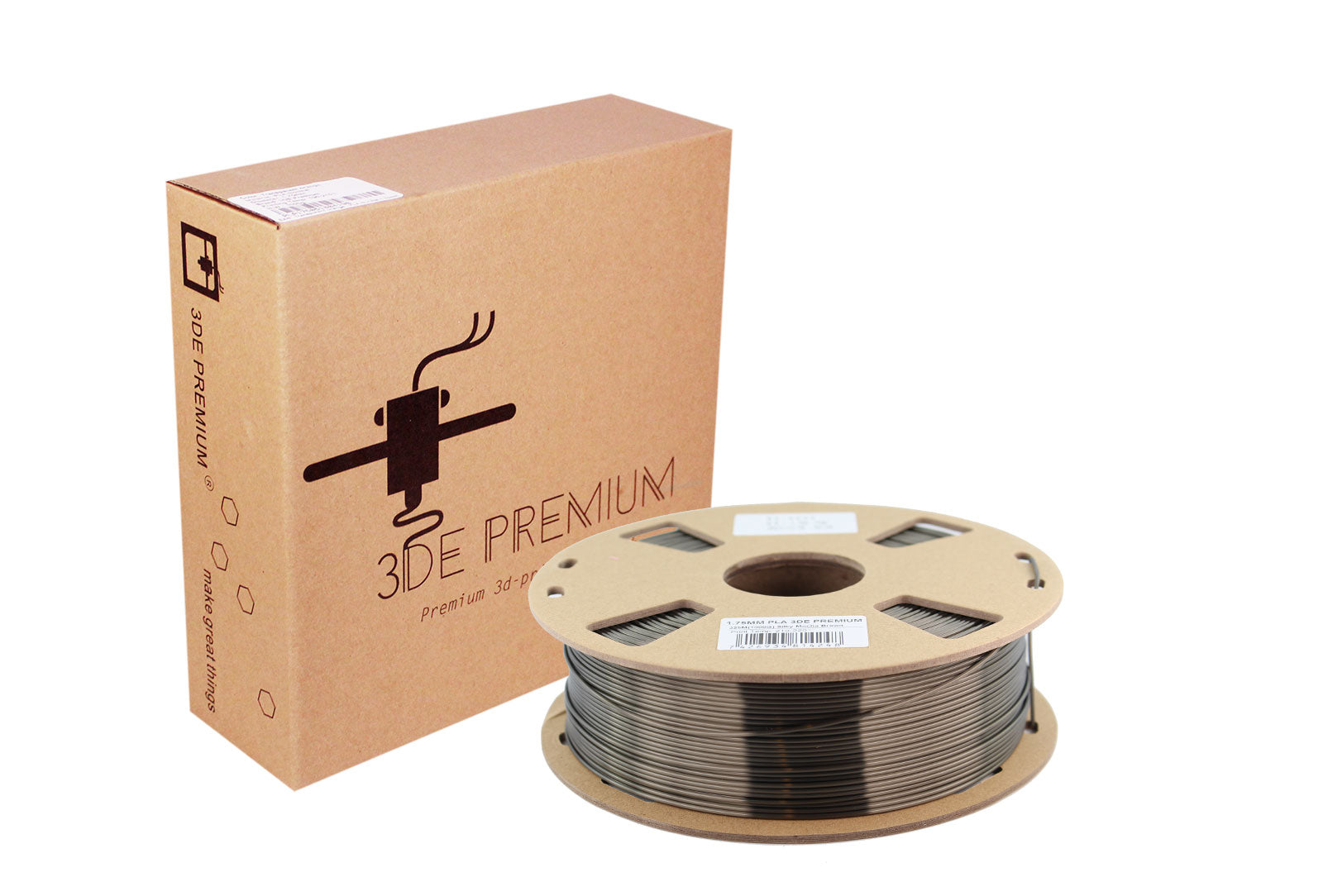 <tc>Seidiges Mokkabraun – 3DE Premium PLA – 1,75 mm</tc>