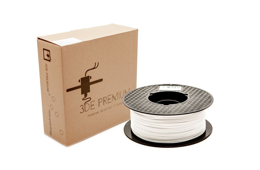 3DE Premium - Opaque PETG - White - 1.75mm - 1 kg