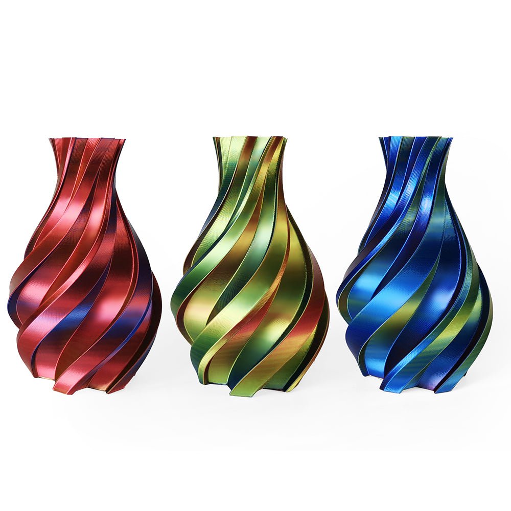 3DE Premium - Tricolor - Silky PLA - Gold, Blue and Red - 1.75mm