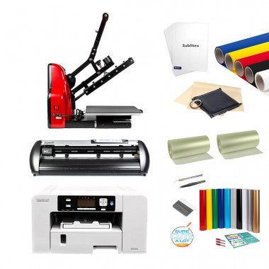 Sign package - Jaguar V 61 LX Cutting plotter, Semi-automatic Heat press and Sublimation printer