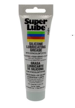 Super Lube - Silicone Lube (PTFE) - 3 oz Tube - Translucent White