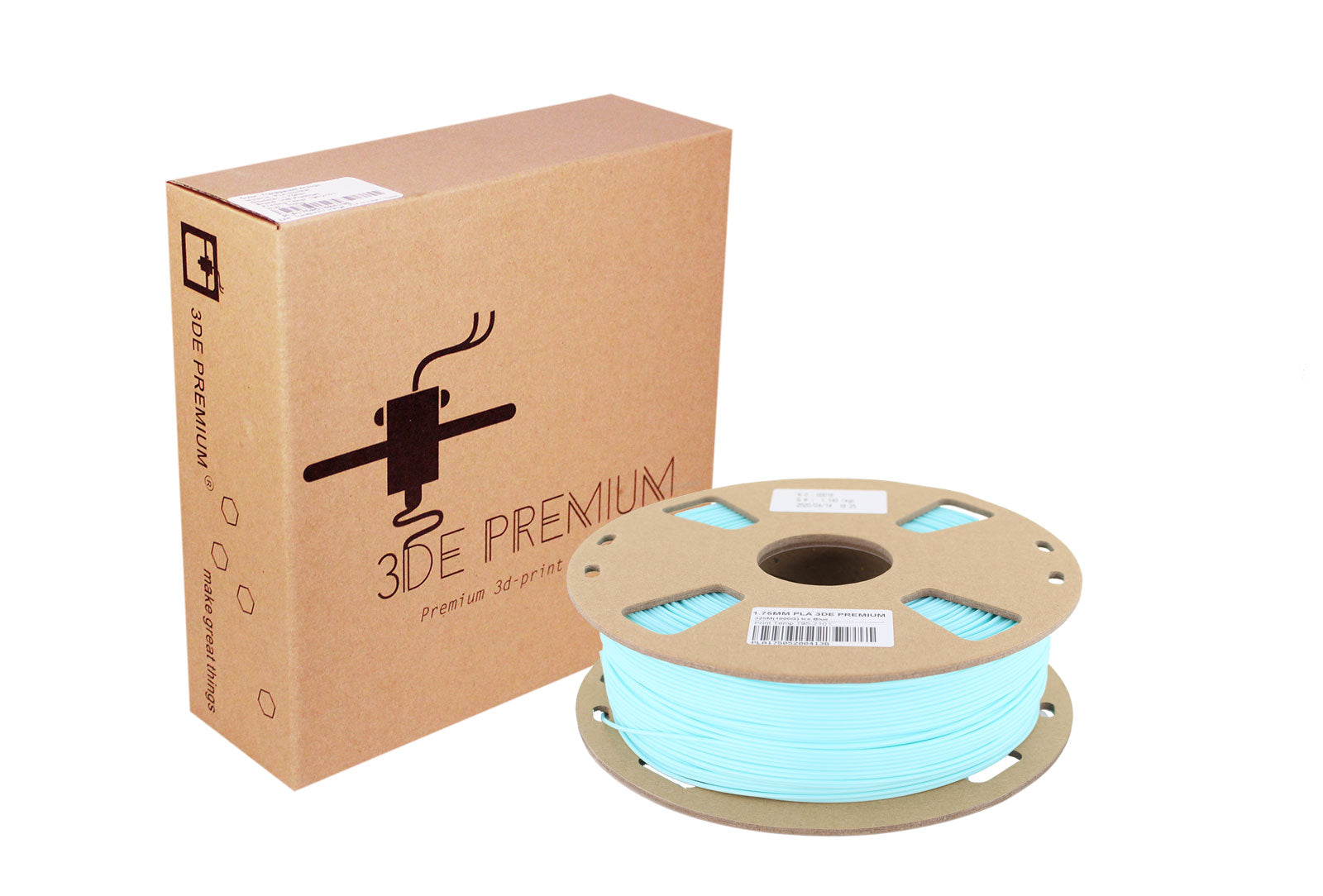 <tc>Eisblau – 3DE Premium PLA – 1,75 mm</tc>