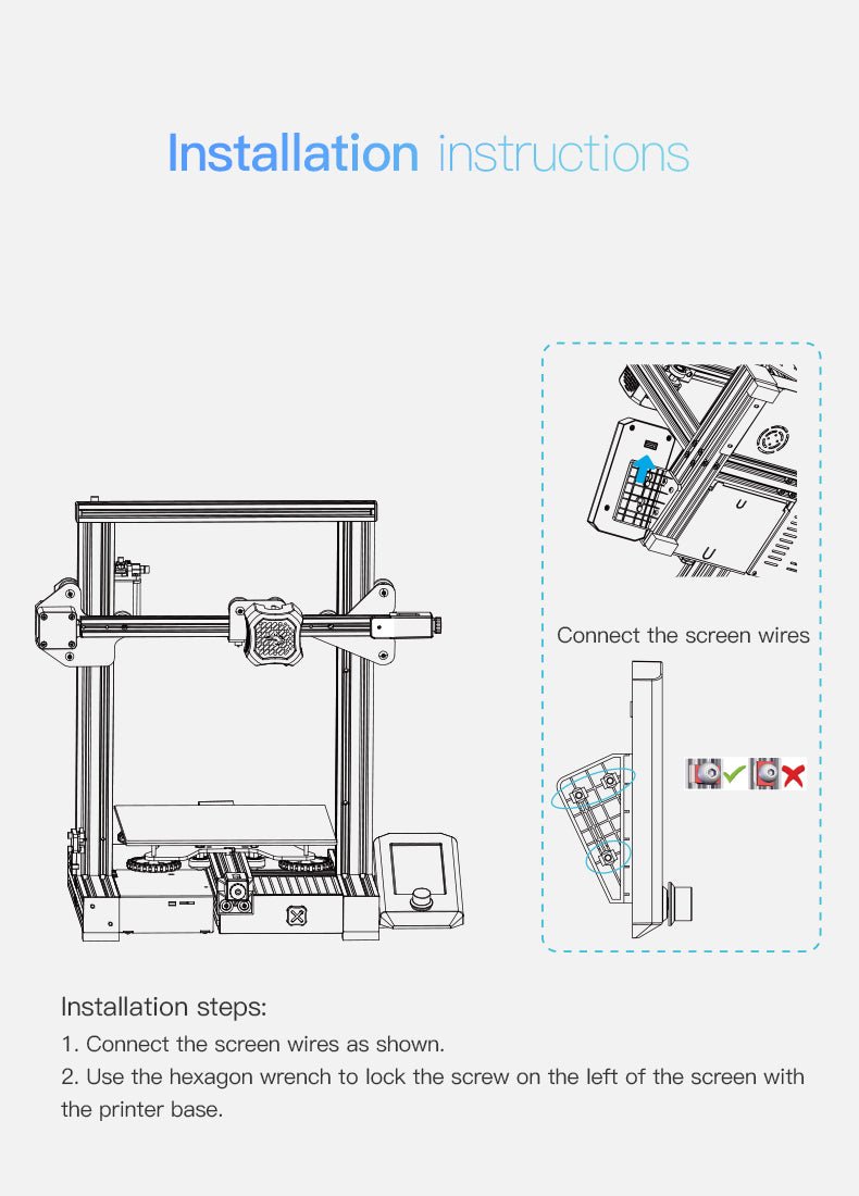 Creality 3D - Ender-3 V2 Intelligent Screen Kit