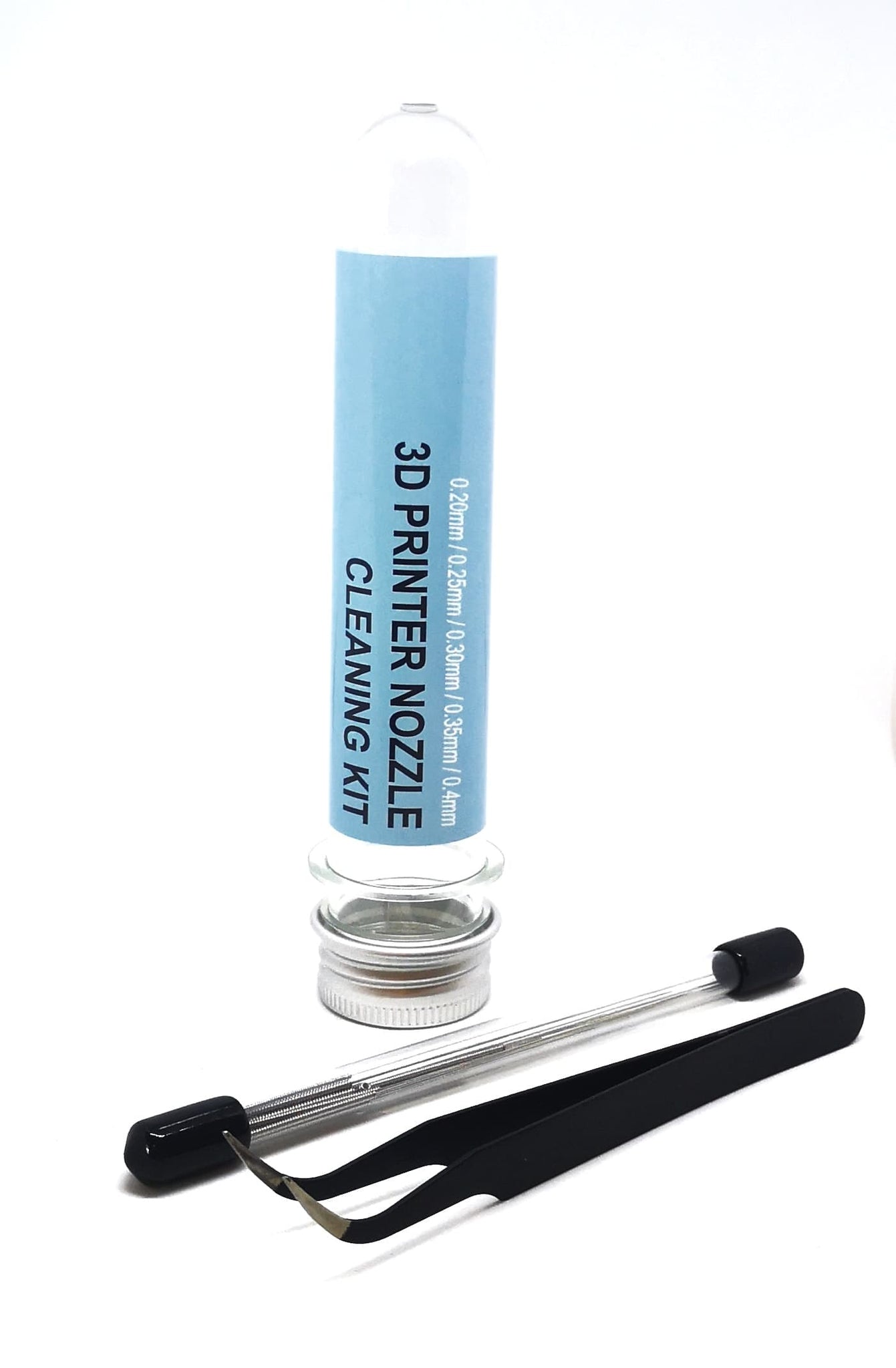 Nozzle cleaner - 12 pcs in different sizes with tweezers - Nozzle Cleaning