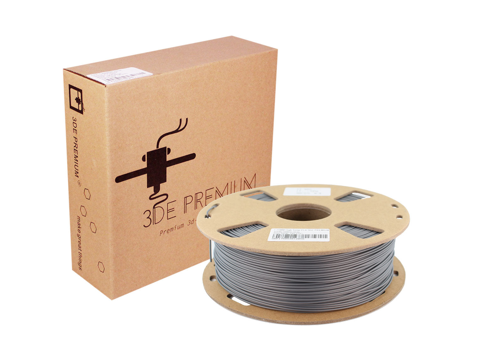 <tc>Grau – 3DE Premium – Hochtemperatur-PLA – 1,75 mm</tc>