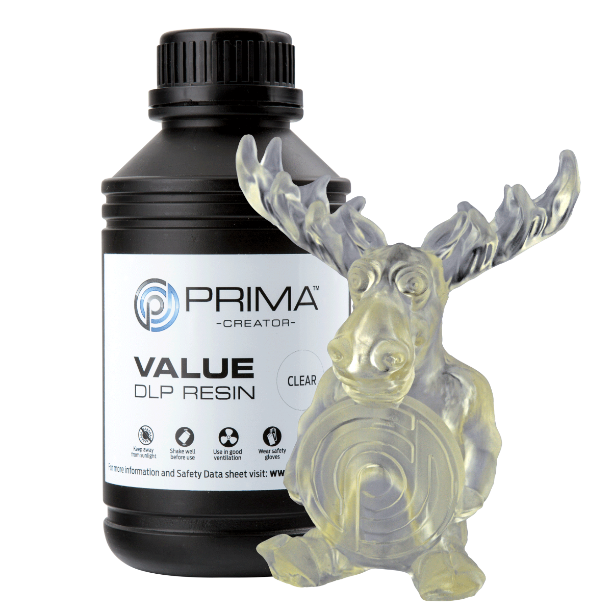 PrimaCreator Value UV-DLP Resin - Clear - 500ml